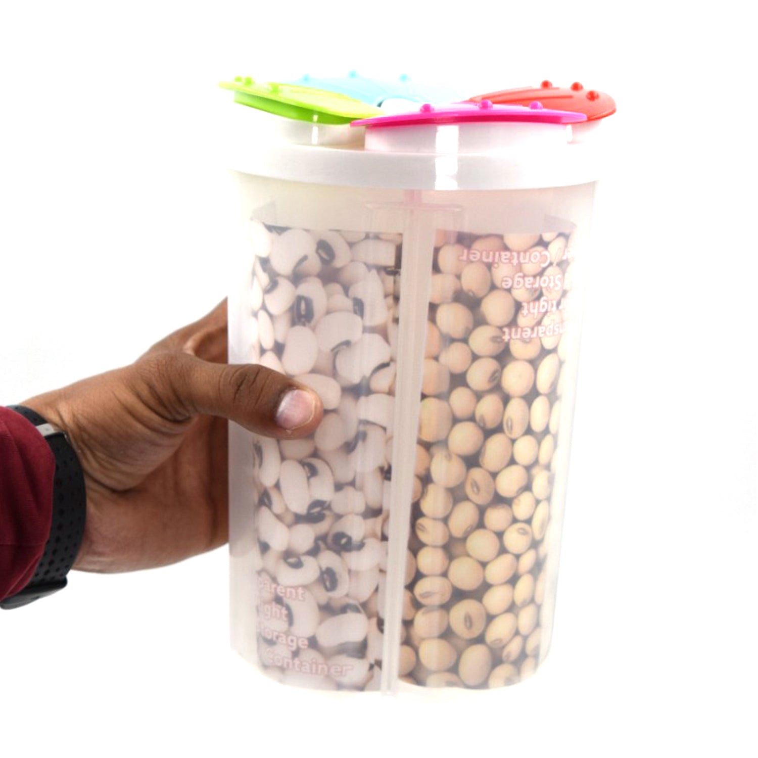 2822 4 Section Storage containers airtight Transparent Food Plastic Storage Container DeoDap 2822 4 Section Storage containers airtight Transparent Food Plastic Storage Container DeoDap